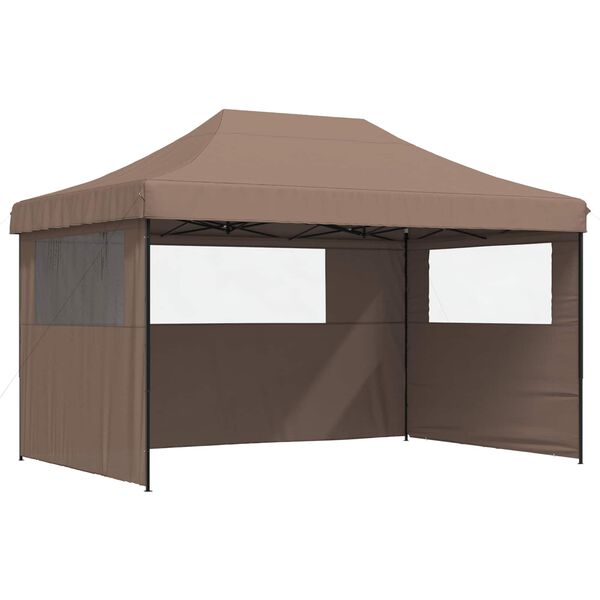 vidaXL Party Tent Folding Brown 292 x 440 x 315 cm Oxford Fabric
