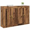 vidaXL Wall-mounted Cabinet 2 pcs Old Wood 69.5 x 34 x 90 cm