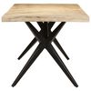 vidaXL Dining Table 200x90x76 cm Rough Mango Wood