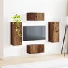 vidaXL TV Cabinet Set Wall-mounted 2 pcs Old Wood Engineered Wood