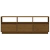 vidaXL TV Cabinet Honey Brown 140x37x50 cm Solid Wood Pine