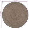 vidaXL Handmade Rug Jute Round 240 cm Grey