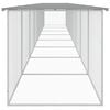 vidaXL Chicken Cage with Roof Light Grey 803x98x90 cm Galvanised Steel