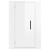 vidaXL Wall Mounted TV Cabinets 2 pcs High Gloss White 40x34.5x60 cm