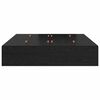vidaXL Storage Bed Frame Black Oak 160 x 200 cm Engineered Wood