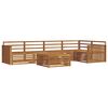 vidaXL Outdoor Sofa Set 6 pcs Natural Solid Acacia Wood