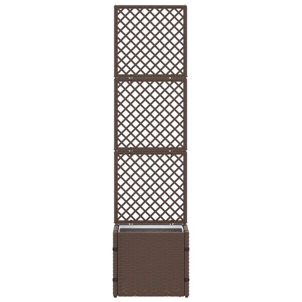 vidaXL Planter Brown 35 x 30 x 135 cm Metal
