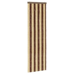 vidaXL Insect Curtain Chenille Brown and Beige 56 x 185 cm 100% PP