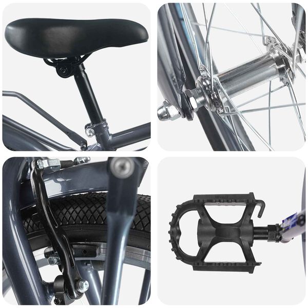 vidaXL Kids Bike 20'' for 6-11 Years Old Dark Grey