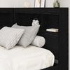 vidaXL Storage Headboard with Shelf Black Oak 80 cm Engineered Wood