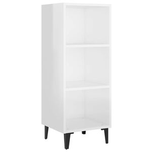 vidaXL Sideboard High Gloss White 34,5x32,5x90 cm Engineered Wood