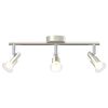 vidaXL Ceiling Spotlight Brushed Nickel 39 x 10.5 x 10.5 cm Steel