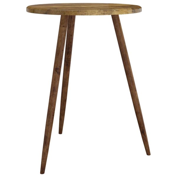 vidaXL Bistro Table Dark Brown ??60x76 cm MDF and Iron
