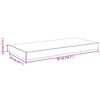vidaXL Floating Wall Shelves 2 pcs High Gloss Grey 50x23x3.8 cm MDF