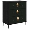 vidaXL Chest of Drawers BREMEN Magnolia print 66 x 36.5 x 76 cm
