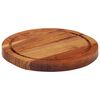 vidaXL Chopping Board &Oslash;25x2.5 cm Solid Wood Acacia