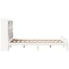 vidaXL Bookcase Bed without Mattress White 140x190 cm Solid Wood Pine