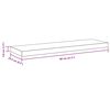 vidaXL Floating Wall Shelf White 80x23.5x3.8 cm MDF