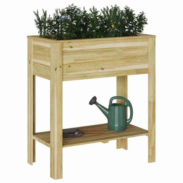 vidaXL Plant Stand Brown 85 x 46 x 94 cm Impregnated pine wood