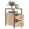 vidaXL Bedside Cabinet Sonoma Oak 30x60x60 cm Engineered Wood