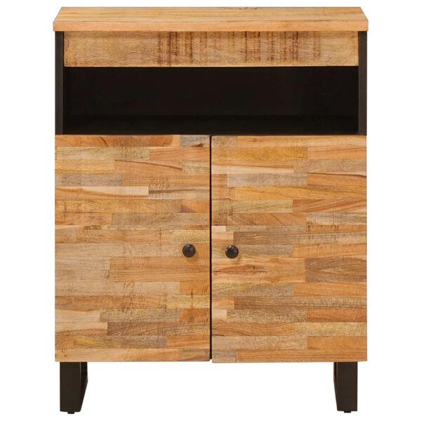 vidaXL Side Cabinet with Door Brown 60 x 33.5 x 75 cm Solid Mango Wood