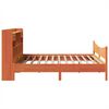 vidaXL Bed Frame without Mattress Wax Brown 200x200 cm Solid Wood Pine