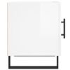 vidaXL Bedside Cabinet High Gloss White 40x40x50 cm Engineered Wood