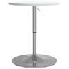 vidaXL Bar Table White 60x60x90 cm Engineered Wood and Chromed Steel