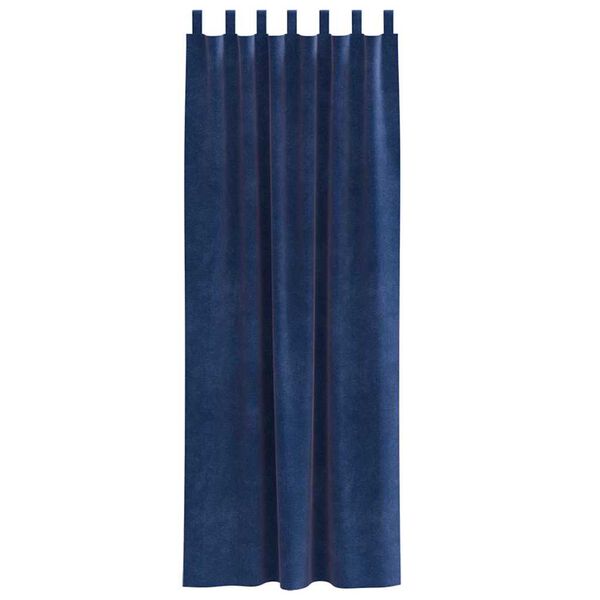 vidaXL Blackout Curtains 2 pcs Dark Blue 140 x 260 cm Velvet