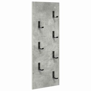 vidaXL Wall-Mounted Coat Rack Wall-Mounted Concrete Grey