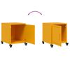 vidaXL Bedside Cabinets 2 pcs Mustard Yellow 36x39x43.5 cm Steel