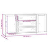 vidaXL Sideboards 3 pcs Sonoma Oak Engineered Wood