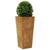 vidaXL Garden Planter 35x35x75 cm Weathering Steel