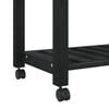 vidaXL Kitchen Trolley Plain Black 88.5 x 40 x 84 cm