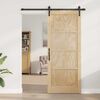 vidaXL Sliding Door Brown 86 x 211 cm Solid Pine Wood
