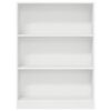 vidaXL Bookcase White 80x24x109 cm Engineered Wood