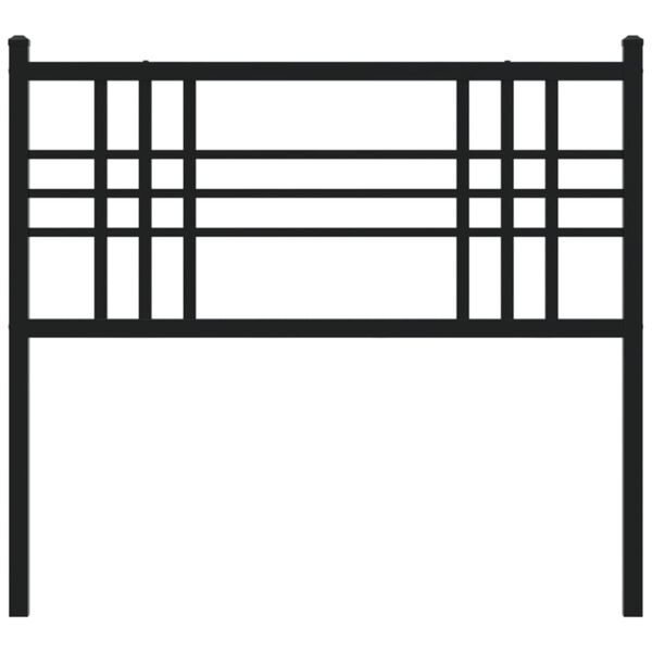 vidaXL Metal Replace Headboard Black 100cm