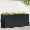 vidaXL Wheelie Bin Storage for 4 Bins Black 272 x 77.5 x 121.5 cm