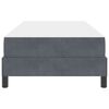 vidaXL Box Spring Bed with Mattress Dark Grey 80 x 210 cm Fabric