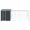 vidaXL Bird Cage Anthracite 635 x 304 x 247 cm Galvanised Steel