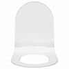 vidaXL Toilet Seat Adjustable White 48.5 x 36 x 5 cm Polypropylene