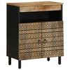 vidaXL Sideboard 60x33.5x75 cm Solid Rough Wood Mango