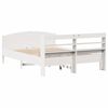 vidaXL Bed Frame without Mattress White 120x200 cm Solid Wood Pine