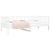 vidaXL Day Bed without Mattress White 80x200cm Solid Wood Pine