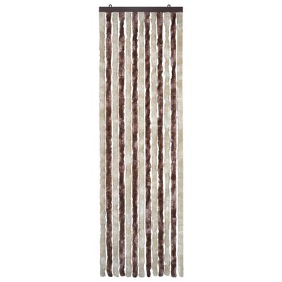 vidaXL Insect Curtain Beige and Light Brown 56x185 cm Chenille