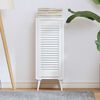 vidaXL Cabinet Door Louvred Design White 69x29.5 cm