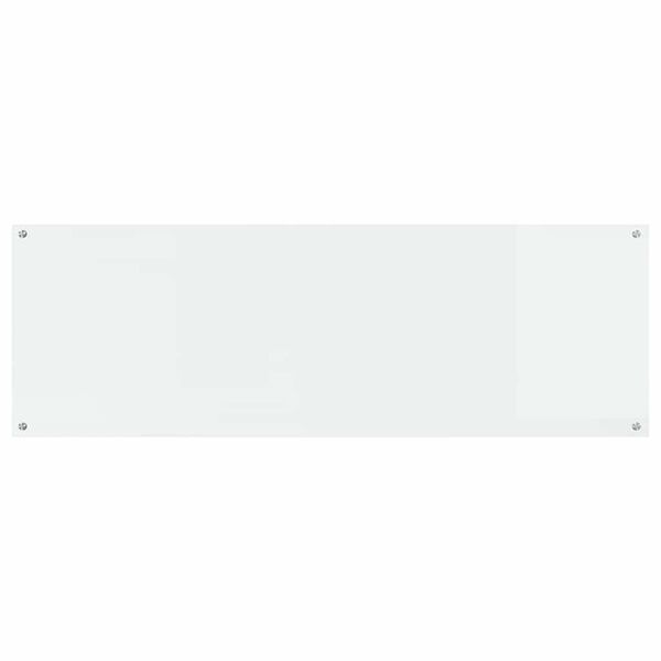 vidaXL Kitchen Backsplash Transparent 120 x 40 x 0.6 cm Tempered Glass