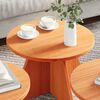 vidaXL Coffee Table 3 pcs Wax Brown