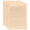vidaXL Cabinet Doors Louvred Design 4 pcs 69x49.4 cm Solid Wood Pine