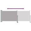 vidaXL Patio Retractable Side Awning 100 x 300 cm Grey